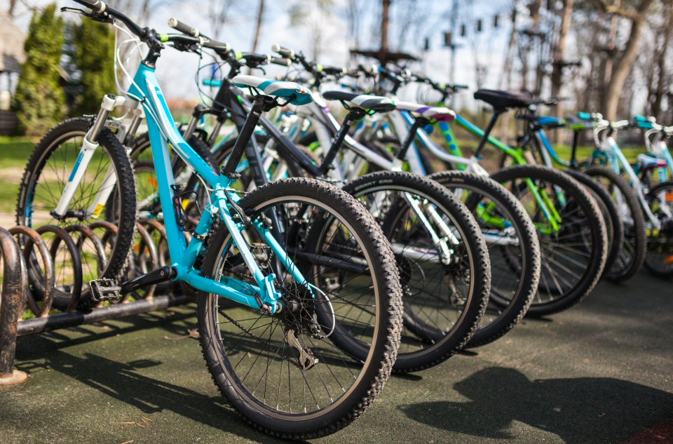 In bici